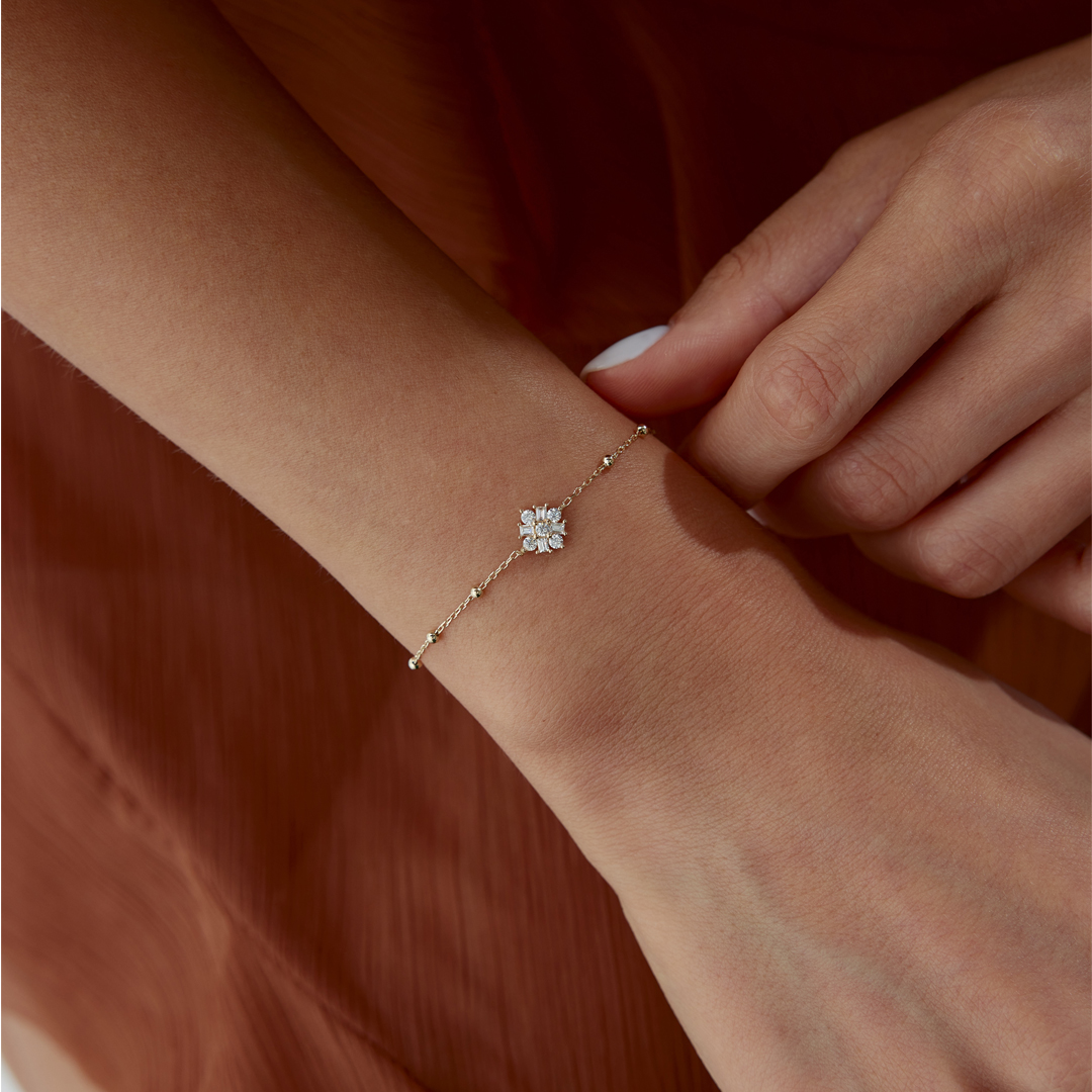 Sıra Top Flower Bileklik - 1