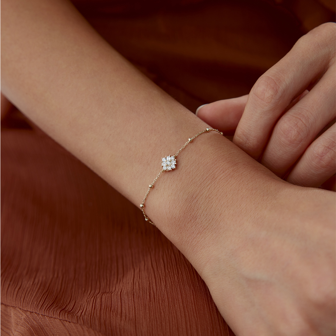 Sıra Top Flower Bileklik - 2