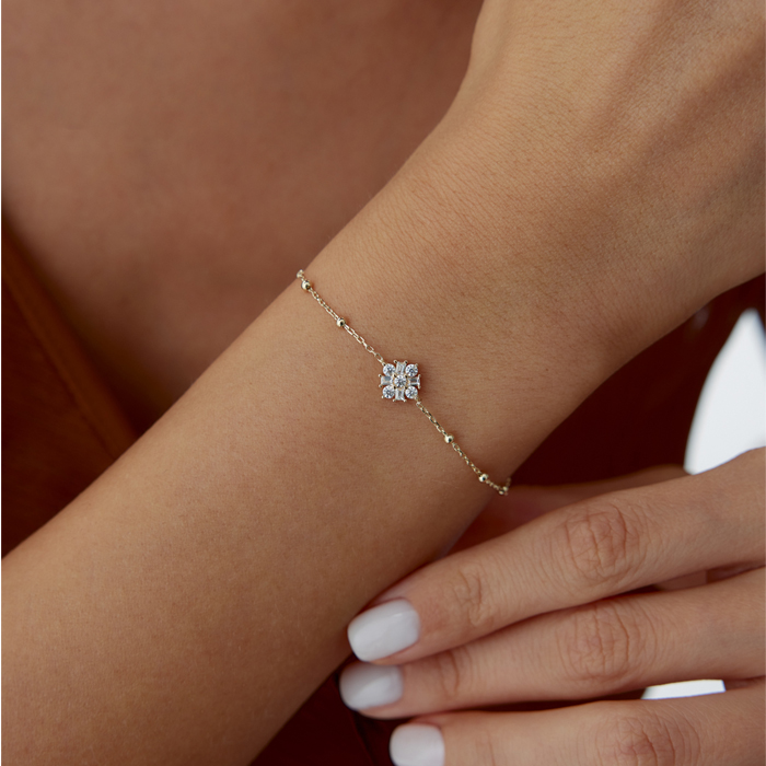 Sıra Top Flower Bileklik - 3