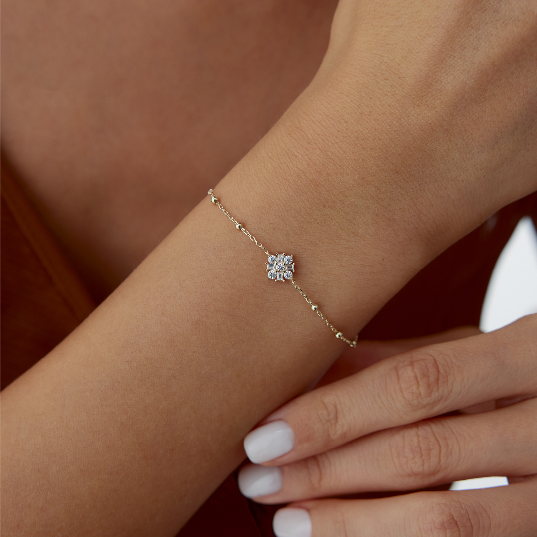 Sıra Top Flower Bileklik - 3