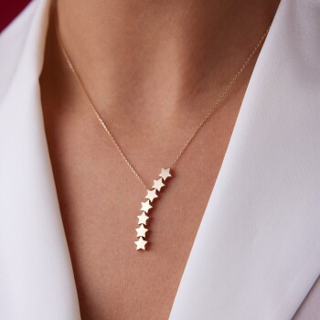 Sıra Yıldız Kolye - Rayna