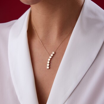 Sıra Yıldız Kolye - Rayna (1)