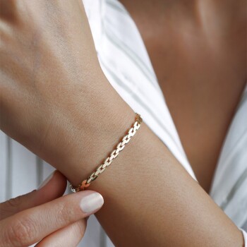 Sıralı Chain Bileklik - Dilmener