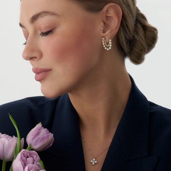 Sıralı İnci Küpe - Arax (1)