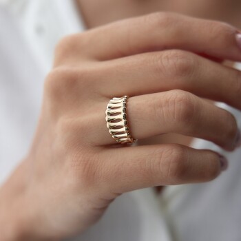 Sıralı Kemik Yüzük - Özer (1)