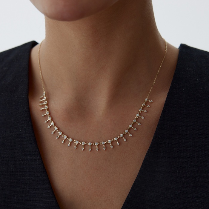 Sıralı Ok Kolye - Simoro (1)