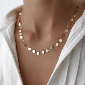 Sıralı Pul Forse Kolye - Melike