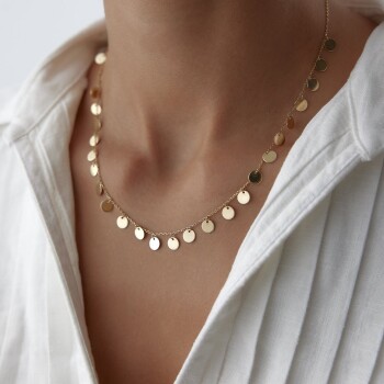 Sıralı Pul Forse Kolye - Melike (1)