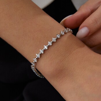 Sıralı Tektaş Bileklik - Dilmener (1)