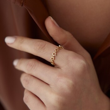 Sıralı Yıldız Yüzük - Cemart (1)