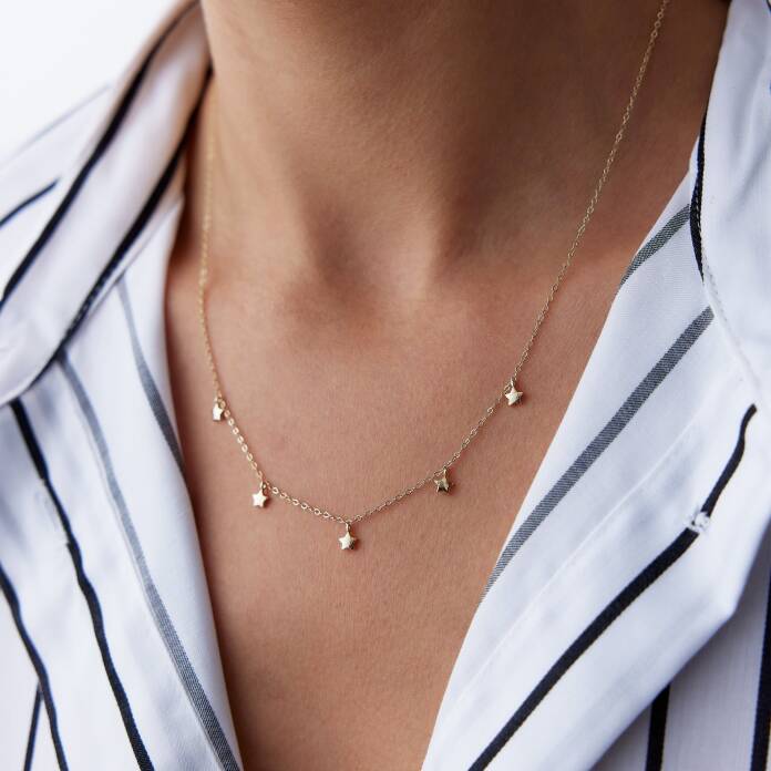 Sıralı Yıldızlı Kolye - 1