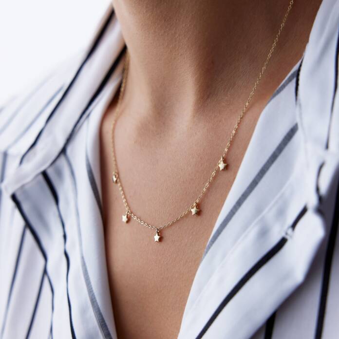 Sıralı Yıldızlı Kolye - 2