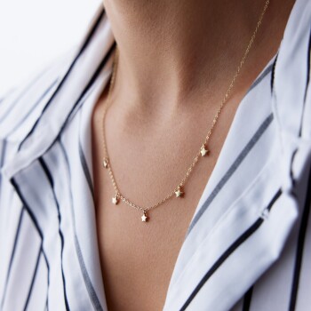 Sıralı Yıldızlı Kolye - Rayna (1)