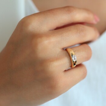 Sıvama Bombe Yüzük - Alen (1)