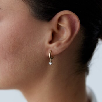 Sıvama Tektaş Küpe - Rayna (1)