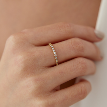 Sıvama Yarımtur Yüzük - Alen