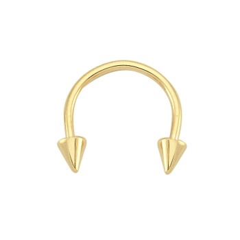 Sivri Uçlu Minimal Yarım Halka Piercing - Dianora