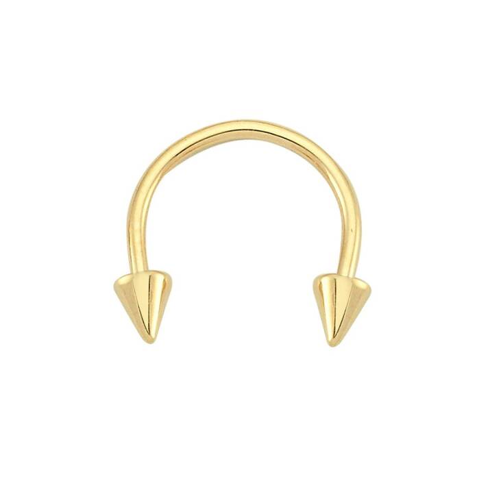 Sivri Uçlu Minimal Yarım Halka Piercing - 1