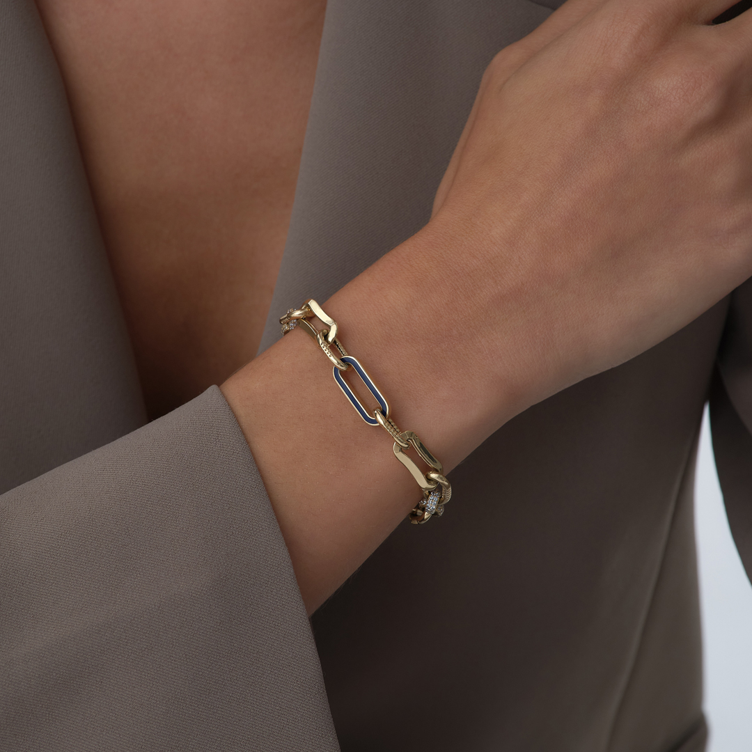 Siyah Mineli Ataç Bileklik - 2