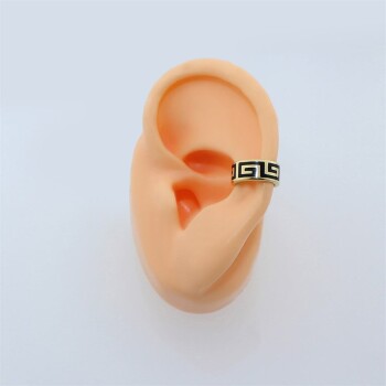 Siyah Mineli Kıkırdak Earcuff - Dianora (1)