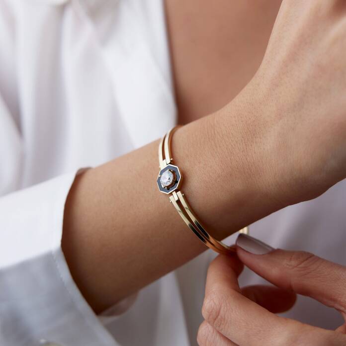 Siyah Mineli Tektaş Kelepçe - 2