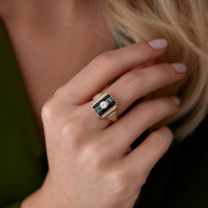 Siyah Shield Yüzük - 1