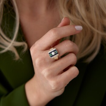 Siyah Shield Yüzük - 2