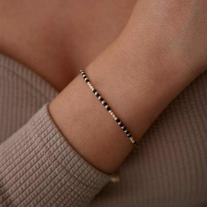 Siyah Sıralı Dorica Bileklik - 1
