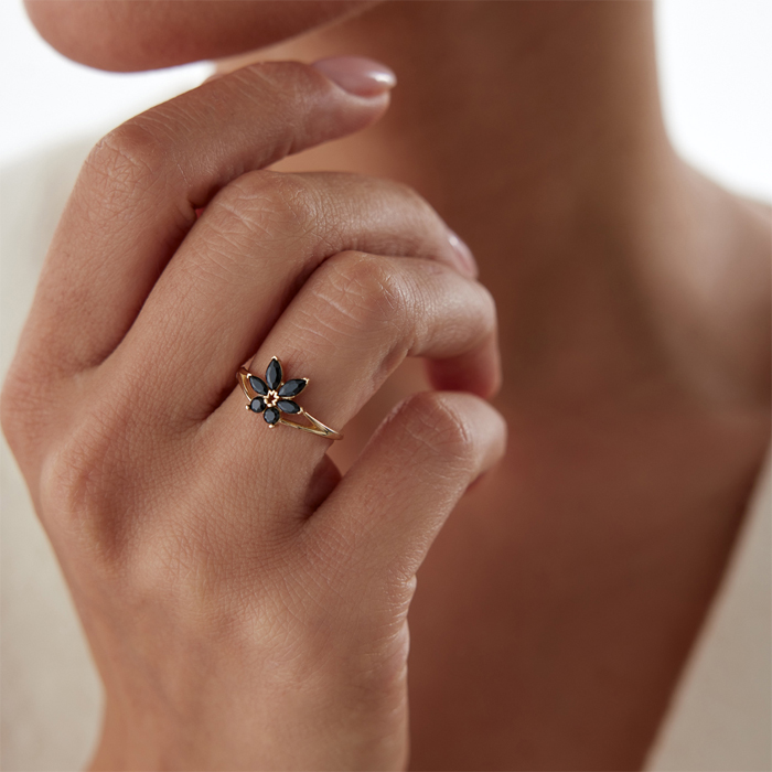 Siyah Taşlı Gün Batımı Yüzük - Gökhan Bera (1)