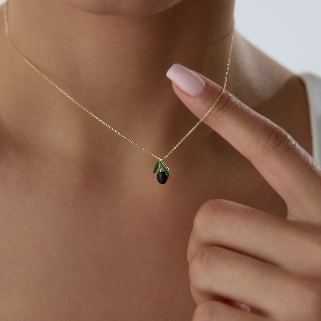 Siyah Zeytin Kolye - 2