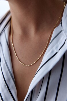 Slim Aynalı Petek Zincir - Midas (1)