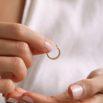 Slim Burgu Halka Küpe - Koçak (1)