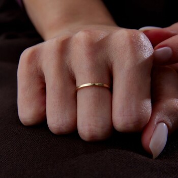 Slim Cornered Yüzük - Özçelik