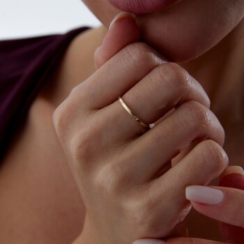 Slim Cornered Yüzük - Özçelik (1)