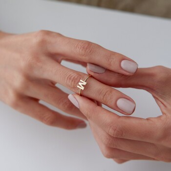 Slim Harf Yüzük - Rayna (1)
