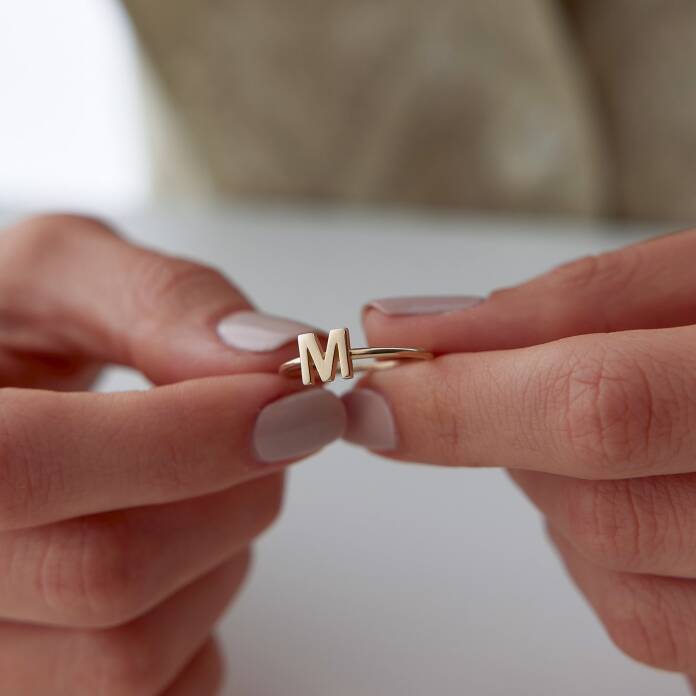 Slim Harf Yüzük - 3