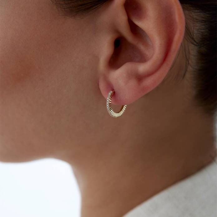 Slim Meis Yarımtur Küpe - 2