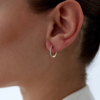 Slim Meis Yarımtur Küpe - Arax