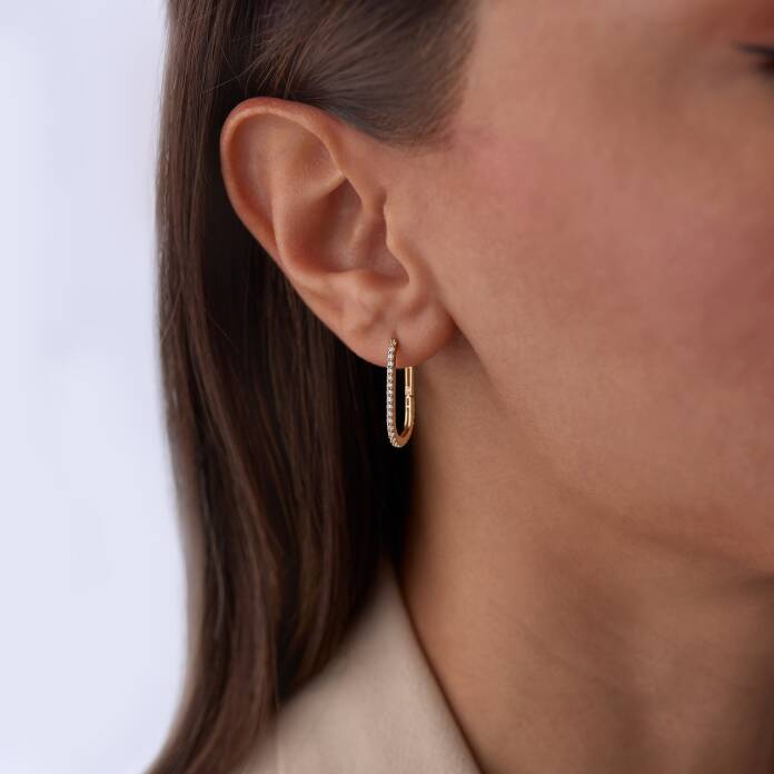 Slim Su Yolu Ataç Küpe - 1