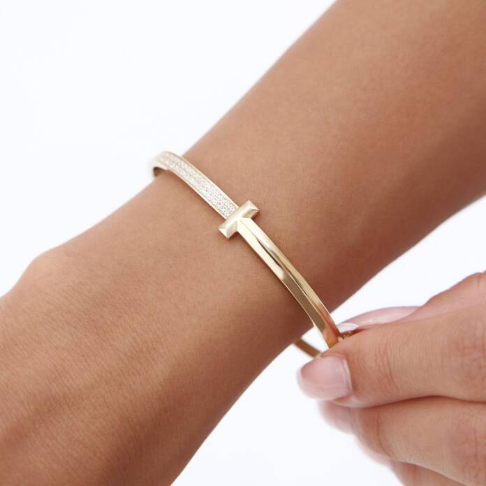 Slim Su Yolu Taşlı T Kelepçe - 1