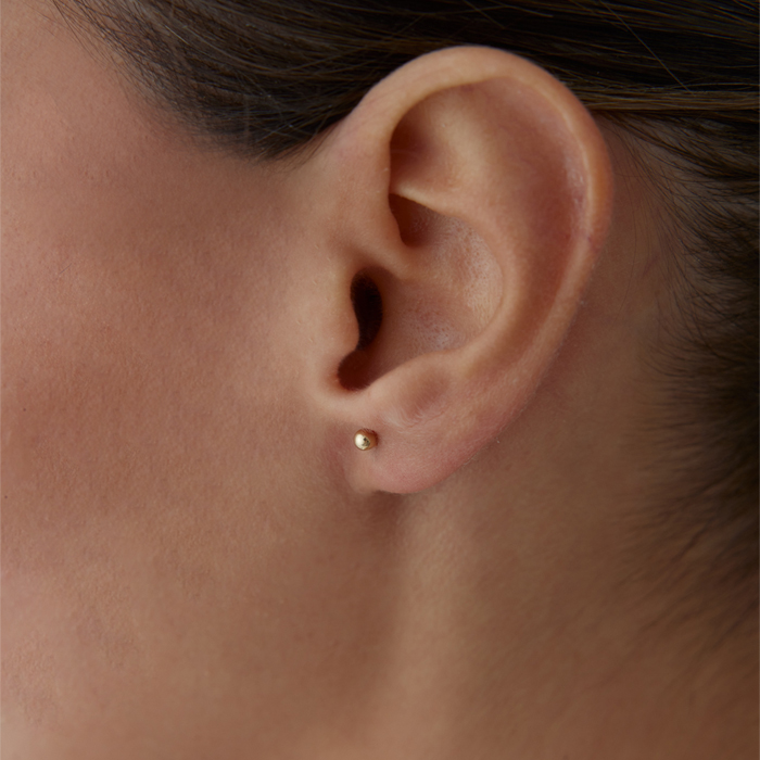 Smal Düz Top Küpe - Melike (1)