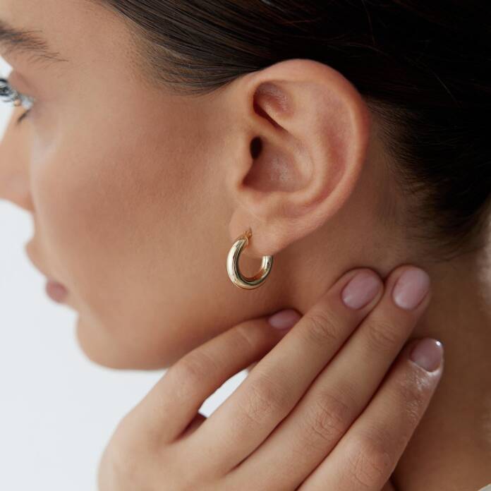 Small 4mm Bombe Halka Küpe - 2