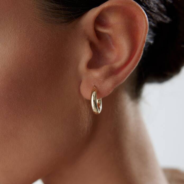 Small 4mm Bombe Halka Küpe - 4