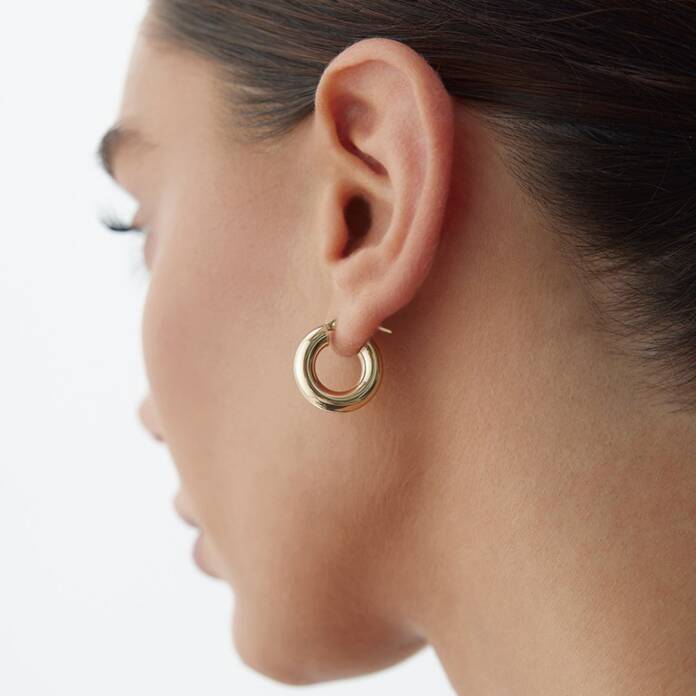 Small 5mm Bombe Halka Küpe - 1