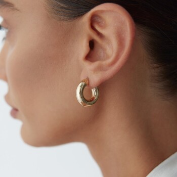 Small 6mm Bombe Halka Küpe - Tuana