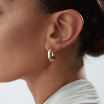 Small 6mm Bombe Halka Küpe - Tuana (1)