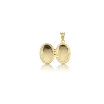 Small Oval Kapaklı Kolye Ucu - 3