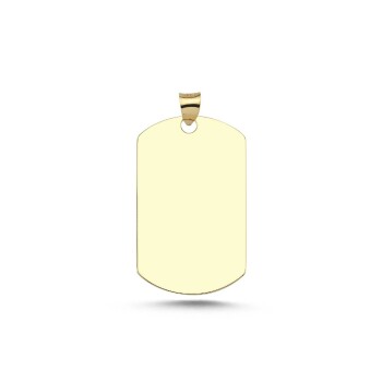 Small Round Plaka Kolye Ucu - Koçak