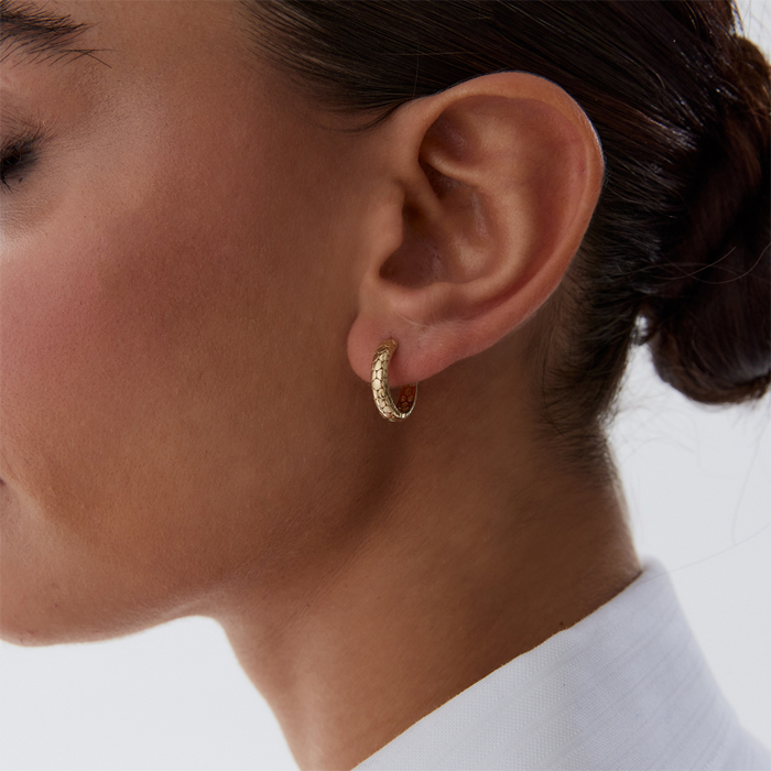 Snake Halka Küpe - Rayna