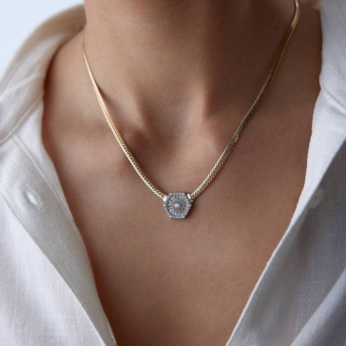 Snake Hekzagonal Baget Kolye - 3